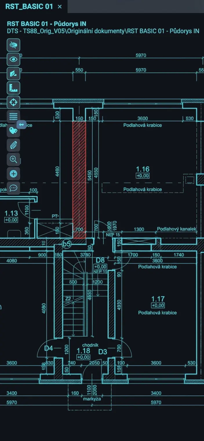 BIMconnector Mobile 2D View